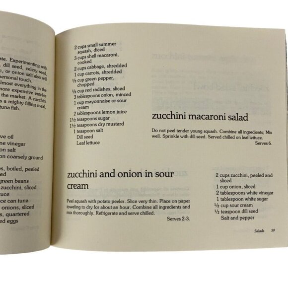 Garden Ways Zucchini Cookbook Paperback 1977 By Nancy Ralston & Marynor Jordan - Picture 8 of 11
